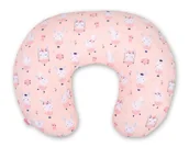 Poduszki do karmienia - Poduszka rogal do karmienia fasolka rozbieralna- króliczki baletnice różowe - miniaturka - grafika 1