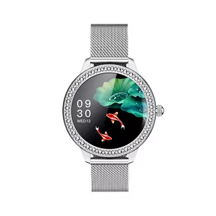 Garett Women Victoria Srebrny/Stalowy - Smartwatch - miniaturka - grafika 1