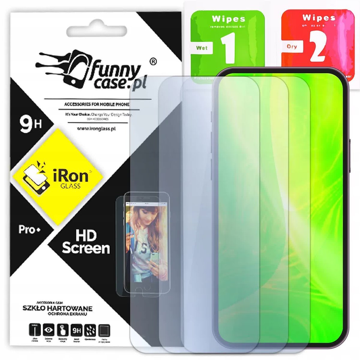 3x SZKŁO Hartowane 9H Ochronne do REALME V3 5G