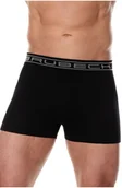 Majtki męskie - Bokserki męskie bawełniane classic Brubeck Comfort Cotton BX00501A czarny - miniaturka - grafika 1