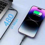 Kable komputerowe i do monitorów - Joyroom kabel USB - Lightning 2.4A Surpass Series 3 m czarny (S-UL012A11) - miniaturka - grafika 1