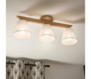 Brilagi - Żyrandol natynkowy ANTHONY 3xE14/40W/230V dąb/biały - Lampy sufitowe - miniaturka - grafika 1