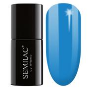 Odżywki do paznokci - Semilac UV Hybrid lakier hybrydowy 019 Blue Lagoon 7ml - miniaturka - grafika 1