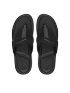 Klapki i japonki męskie - Calvin Klein Japonki Toepost Cv Logo HM0HM01745 Czarny - miniaturka - grafika 1