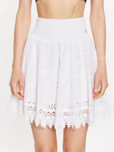 Guess Spódnica mini Peggy W3GD0I WFG40 Biały Regular Fit - Spódnice - miniaturka - grafika 1