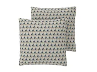 Poszewki na poduszki - LIVARNO® Poszewki na poduszki z bawełną renforcé, 2 sztuki (Beżowy/granatowy) - miniaturka - grafika 1