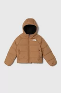 Kurtki i płaszcze dla chłopców - The North Face kurtka dwustronna dziecięca B REVERSIBLE NORTH DOWN HOODED JACKET kolor brązowy - miniaturka - grafika 1