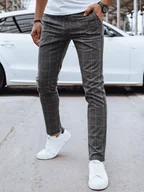 Spodnie męskie - Spodnie męskie casual ciemnoszare Dstreet UX4396-36 - miniaturka - grafika 1