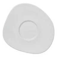 Talerze - Biały porcelanowy spodek Villeroy & Boch Like Organic, 17,5 cm - miniaturka - grafika 1