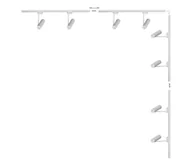 Lampy sufitowe - Zuma Line 3587 - Reflektor w systemie szynowym LISA 8xGU10/35W/230V biały - miniaturka - grafika 1