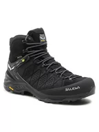 Buty trekkingowe męskie - Salewa Trekkingi Ms Alp Trainer 2 Mid Gtx GORE-TEX 61382-0971 Czarny - miniaturka - grafika 1