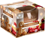 Bispol Świeca w szkle SN69-88, ZIMOWE CIASTECZKO, 1 szt 5906927041438