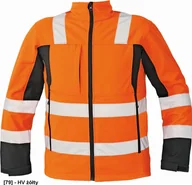Odzież robocza - CERVA MALTON - softshellowa kurtka zimowa, odblaskowe taśmy, rozm. S-3XL, - HV pomarańczowy M - miniaturka - grafika 1