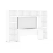Meblościanki - Tylna ścianka za biurko, biała - miniaturka - grafika 1