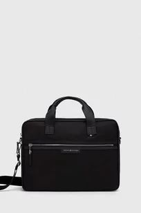 Tommy Hilfiger torba na laptopa kolor czarny - Torby podróżne - miniaturka - grafika 1