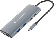 Huby USB - HUB USB Conceptronic CONCEPTRONIC 10-in-1 Dock USB-C-> HDMI,2xUSB-C,3xUSB-A,SD sw - miniaturka - grafika 1