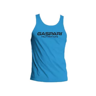 Koszulki sportowe męskie - Tank Top Gaspari - koszulka bez rękawów niebieska - grafika 1