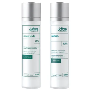 Dottore KURACJA REWITALIZUJĄCA 2019 Zestaw Retino 0,1% 50ml + Novo Forte 12% 30ml - Zestawy kosmetyków damskich - miniaturka - grafika 1
