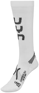 UYN UYN Run Compression Fly Socks Women, white/grey EU 35-36 2020 Skarpetki kompresyjne S100071W06835/36 - Skarpetki i podkolanówki sportowe - miniaturka - grafika 1