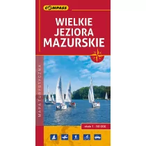 Wydawnictwo Compass Wielkie Jeziora Mazurskie - Mapa turystyczna - Compass - Atlasy i mapy - miniaturka - grafika 1