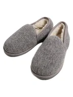 Kapcie damskie - Kaiser Naturfellprodukte H&L Kapcie wełniane w kolorze szarym - miniaturka - grafika 1