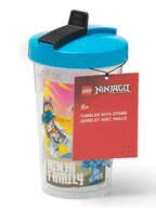 Sztućce dla dzieci - LEGO Kubek "Ninjago" w kolorze błękitno-jasnoróżowo-żółtym - 500 ml - miniaturka - grafika 1