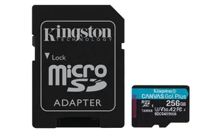Kingston Technology Canvas Go! Plus 256 GB MicroSD UHS-I Klasa 10 SDCG4/256GB - Karty pamięci - miniaturka - grafika 1