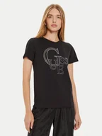 Koszulki i topy damskie - Guess T-Shirt W4BI16 I3Z14 Czarny Regular Fit - miniaturka - grafika 1