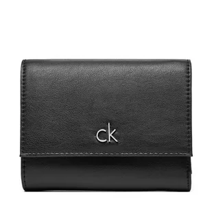 Mały Portfel Damski Calvin Klein Ck Daily Medium Trifold_Pbl K60K612851 Czarny - Portfele - miniaturka - grafika 1