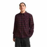 Koszule męskie - Męska koszula flanelowa Jack Wolfskin LITE FLANNEL SHIRT M CHECK amaranth - M - miniaturka - grafika 1