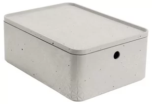 CURVER Pojemnik do przechowywania prostokątny M z pokrywą BETON Curver 9,9 l 243400 - Pudła i pojemniki do przechowywania - miniaturka - grafika 1