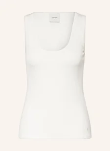 Calvin Klein Top weiss - Koszulki i topy damskie - miniaturka - grafika 1