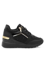 Sneakersy damskie - Clara Barson Sneakersy WS2229-49 Czarny - miniaturka - grafika 1