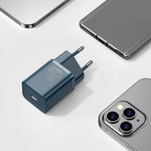 Baseus Super Si 1C szybka ładowarka USB Typ C 20 W Power Delivery niebieski (CCSUP-B03) - Ładowarki do telefonów - miniaturka - grafika 10