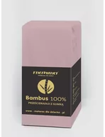 Prześcieradła dla dzieci - Fiki Miki Prześcieradło bambusowe 120x60 różowe - miniaturka - grafika 1