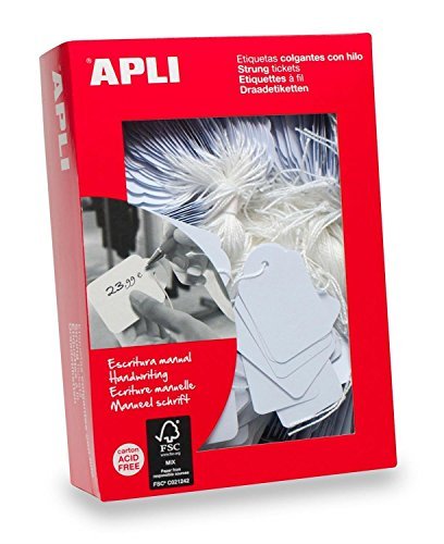Apli Kids Charms 396 – opakowanie 400 etykiet, 50 x 70 mm, białe