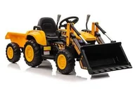 Pojazdy elektryczne dla dzieci - Traktor Na Akumulator Z łyżką  BW-X002A Żółty - miniaturka - grafika 1