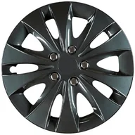 Kołpaki samochodowe - Cartrend 7028 kołpaki na koła w zestawie 4 szt., kolor czarny, 41 cm (16) 70289 - miniaturka - grafika 1
