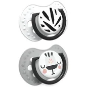 Smoczki uspokajające - Lovi Lovi Dynamiczny smoczek uspokajający 0-3m Salt&Pepper 2szt. | szybka  | szeroki wybór smoczków uspokajających - miniaturka - grafika 1