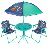 Place zabaw - Zestaw MEBLI OGRODOWYCH dla dzieci piknikowy parasol stolik krzesła - miniaturka - grafika 1