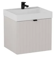 Umywalki - Umywalka meblowa Krofam Harmo 50x42 cm prostokątna biały połysk 158-0500 - miniaturka - grafika 1