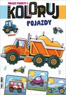 Literatura popularno naukowa dla młodzieży - Połącz punkty i koloruj pojazdy - Opracowanie zbiorowe - książka - miniaturka - grafika 1