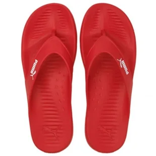 Klapki Puma Aqua Flip Poppy 375098 03 czerwone - Klapki i japonki damskie - miniaturka - grafika 1
