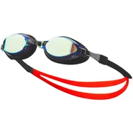 Pływanie - Okulary pływackie Nike Os Chrome Mirrored czarno-czerwone NESSD125-710 Lumarko! - miniaturka - grafika 1