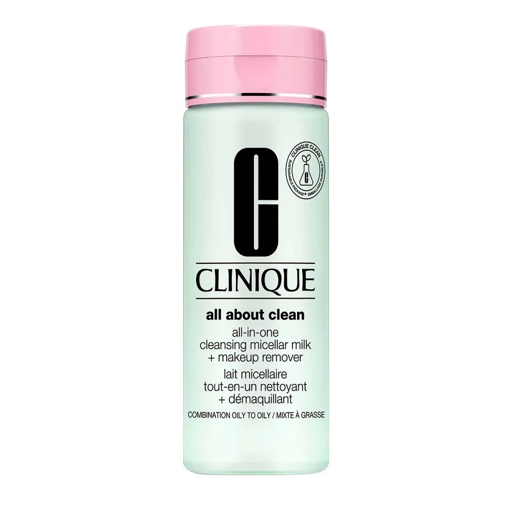 Clinique Clinique All About Clean All-in-One Cleansing Micellar Milk + Makeup Remove delikatne mleczko oczyszczające do skóry tłustej i mieszanej 200 ml