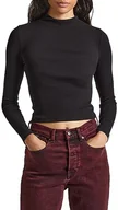 Koszulki i topy damskie - Pepe Jeans Koszulka damska Winona Perkins, czarny (czarny), XL - miniaturka - grafika 1
