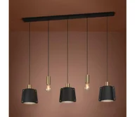 Lampy sufitowe - Eglo 390115 - Żyrandol na lince MAJAGUA 5xE27/40W/230V czarny/złoty - miniaturka - grafika 1