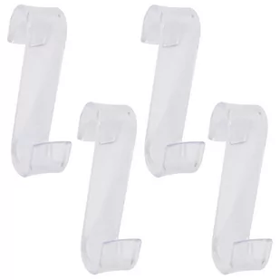 Koplet haczyków zawieszanych na grzejnik 4 szt przeźroczysty- Yoka - Wieszaki łazienkowe - miniaturka - grafika 1