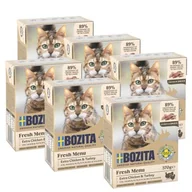 Mokra karma dla kotów - BOZITA Kawałeczki w sosie 6x370g Kurczak i indyk - miniaturka - grafika 1