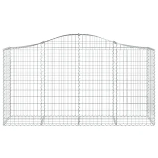 VIDAXL Kosze gabionowe, 18 szt, 200x50x100/120cm, galwanizowane żelazo - Ogrodzenia - miniaturka - grafika 5